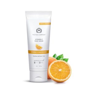 The Man Company Skin Brightening Vitamin C Face Wash -50ml | Oil Free Look & Instant Glow | Evens