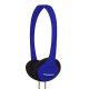 Koss KPH7B Portable On-Ear Headphones (Blue) with Adjustable Headband
