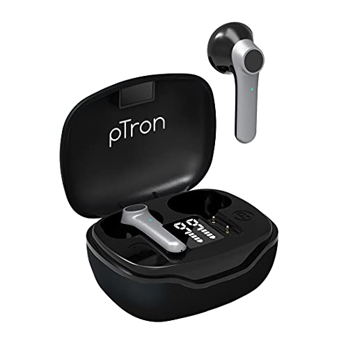 pTron Basspods 281 BT5.1 TWS in Ear Headphones with Deep Bass, Touch Control, IPX4