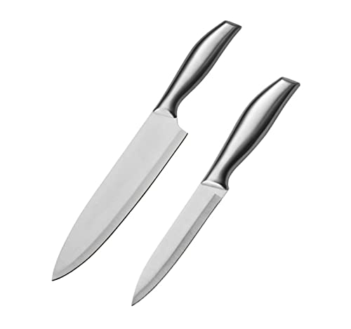 Mockery 2 Piece Kitchen Knife Set Including Chef's Knife, Vegetable Knife or Paring Knife, Sharp