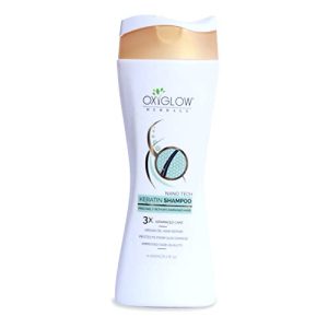 OXYGLOW HERBALS Keratin Shampoo Enriched with Argan Oil, White, 200 g