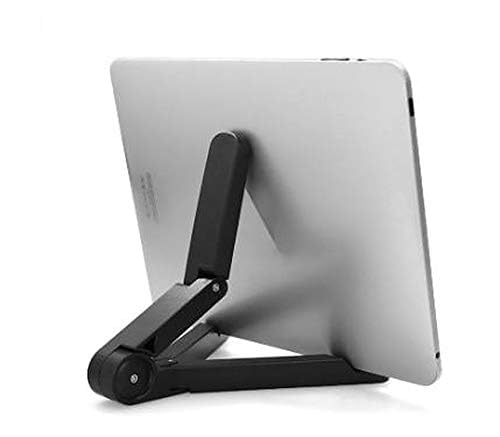 ATIMUNA Versatile Portable Tabletop Tablet Stand – Adjustable Angle, Fully Foldable Desktop Holder