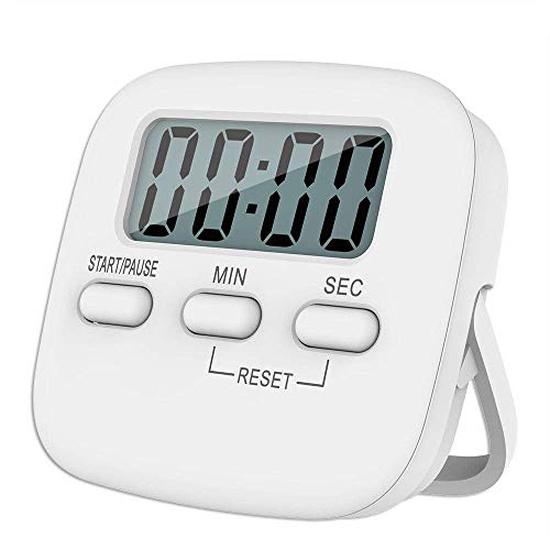 Baskety Digital Kitchen Timer Magnetic Countdown Cooking Kitchen Timers with Louder Alarm Big Digit,