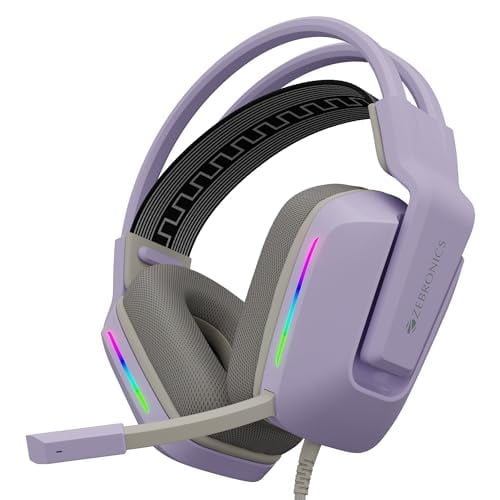 ZEBRONICS Havoc Premium Gaming Over Ear Headphone with Dolby Atmos Subscription, 50mm Neodymium