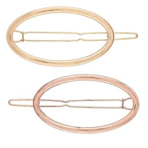 AB Beauty House Gold & Copper Plated Metal Gold Hair Clips Hair Pins for Women & Girls (2 Piece)