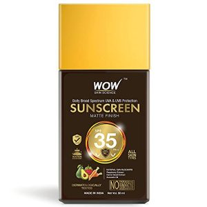 WOW Skin Science Sunscreen Matte Finish - SPF 35 PA++ - Daily Broad Spectrum - UVA &UVB Protection,