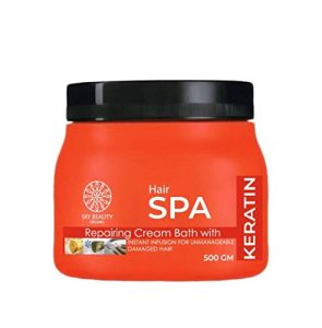 SKY BEAUTY ORGANIC Nourishing Keratin Bath Cream with Extra Keratin and Moisturizing Formula for