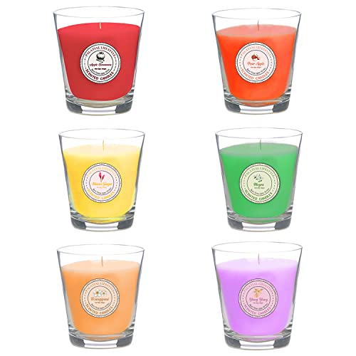 Palatial Lifestyles Scented Candles for Home, Set of 6, Scented Candles for Bedroom, Alcohol Free