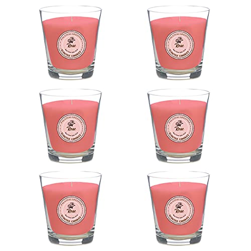 Palatial Lifestyles Scented Candles, Set of 6, Scented Candles for Bedroom, Alcohol Free Fragrance