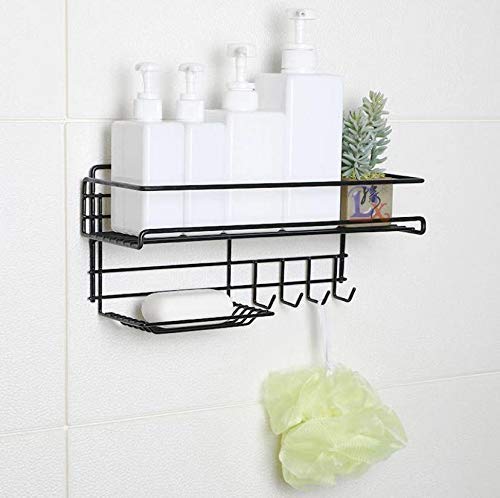 ASTRECA Multipurpose Wall Mount Bath Shelf Organizer l Bathroom Shelf and Rack I Self-Adhesive