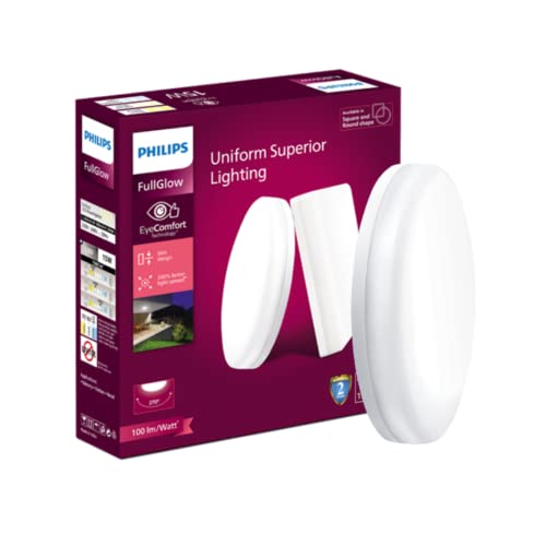 PHILIPS Rimless Full Glow 15-watt Round LED Surface Downlighter | Surface LED Downlight for Ceiling