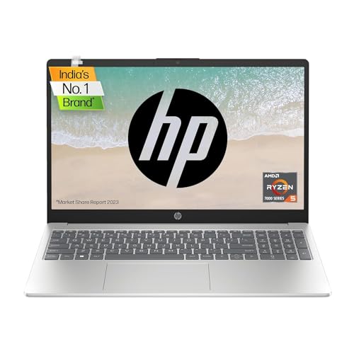 HP Laptop 15, AMD Ryzen 5 7520U, 15.6-inch (39.6 cm), FHD, 8GB LPDDR5, 512GB SSD, AMD Radeon
