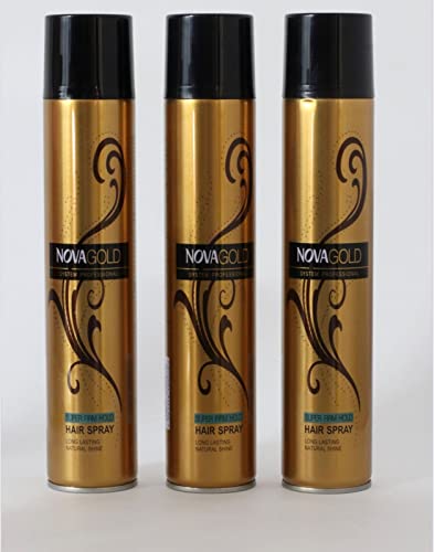 AIR BEAUTY Nova Gold Hair Spray - Super Firm Hold (3 pc set)