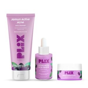 PLIX - THE PLANT FIX Jamun 10% Niacinamide Face Serm 30ml, jamun facewash With Smoothie Moisturizer
