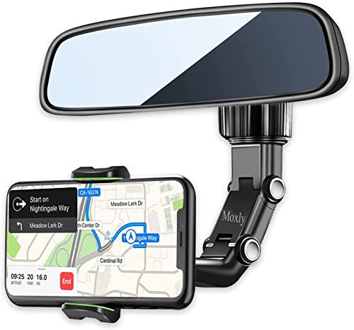 moxly Universal Multifunctional Mobile Phone Holder for Car Rearview Mirror Rear Seat Motorcycle