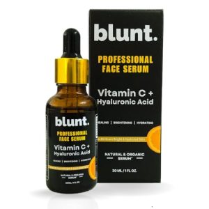 Blunt 3-in-1 Vitamin C Face Serum (10%) with Hyaluronic Acid for Glowing Skin | Organic & Natural