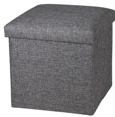 TERXA Seating Stool Box with Hidden Storage Box | Foldable Storage/Office Meeting Stool with Padded
