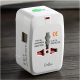 Conbre Universal Travel Adapter with Dual USB Charger Ports, International Worldwide Charger Plug