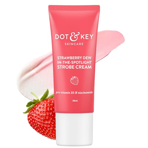 DOT & KEY Strawberry Dew Strobe Cream For Face Skin Radiance Cream | Moisturizer & Highlighter For