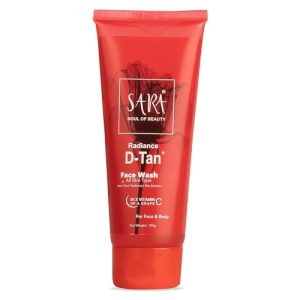 SARA D-TAN® Face Wash | Perfect For deep Cleansing and Glowing skin | De-Tan Ideal For All skin