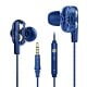 PTron Boom Ultima 4D Dual Driver, in-Ear Gaming Wired Headphones with in-line Mic, Volume Control &