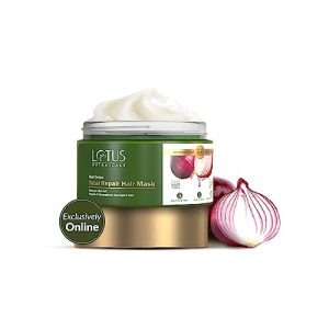 Lotus Botanicals Red Onion Total Repair Hair Mask | Sulphate, Silicon & Chemical Free | All Hair
