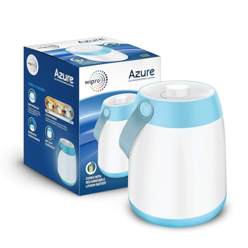 Wipro Azure LED Rechargeable Lantern|360 Degree Light Distribution|Tunable White 2700K-6500K|1800