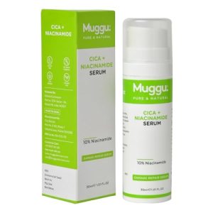 Muggu Skincare Cica + Niacinamide Face Serum with 10% Niacinamide | Damage Repair Face Serum |