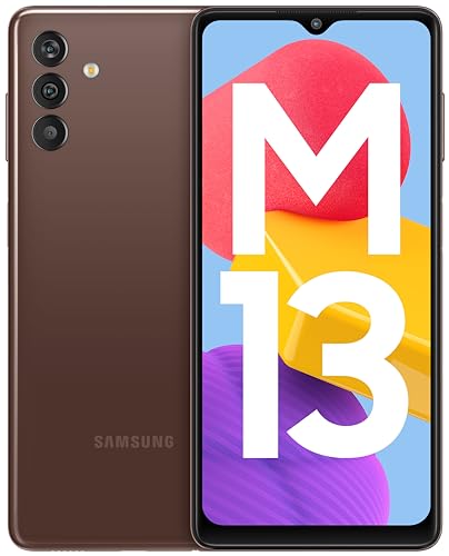 Samsung Galaxy M13 (Stardust Brown, 4GB, 64GB Storage) | 6000mAh Battery | Upto 8GB RAM with RAM