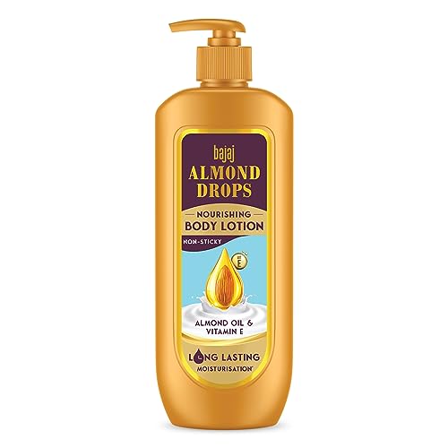 Bajaj Almond Drops Nourishing Body Lotion I Long Lasting Moisturization I Almond Oil & Vitamin E I