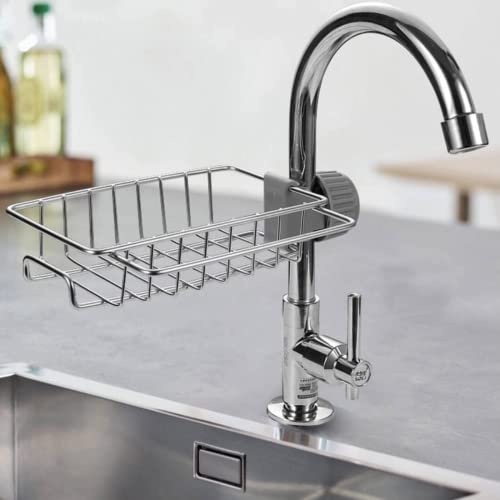 TAZLYN Stainless Steel Faucet Rack Holder for Kitchen Sink soap Holder for Kitchen Sink soap Holder