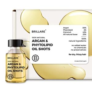 Brillare Argan Hair Oil, Phytolipid & Coconut Hair Oil Shots, Rich with Goodness of Olive oil &