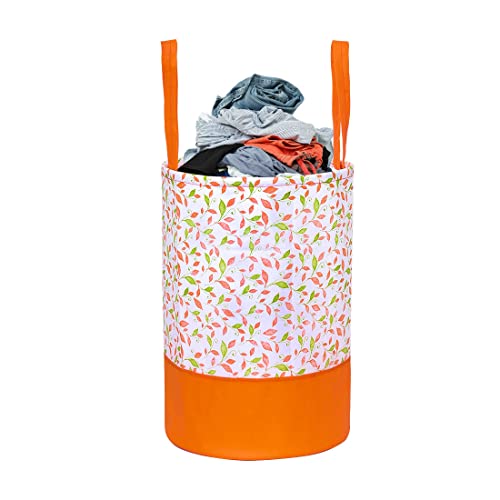 PrettyKrafts 45 Ltr Folding Laundry Basket for Clothes, Freestanding Laundry Hamper, Collapsible