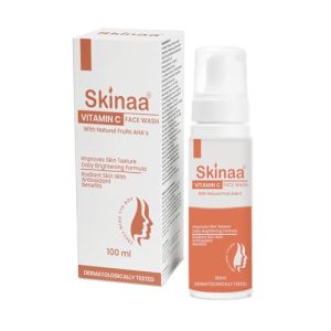 Skinaa Brightening Vitamin C Face Wash | All Skin Types | Glowing Bright Skin | Refreshing | Paraben