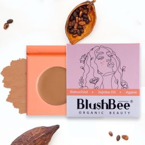 BlushBee Organic Beauty Concealer for Face Makeup, Waterproof, Long Lasting (12 Hrs), 100% Natural