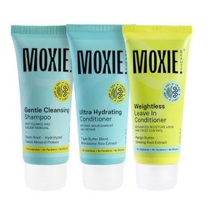 MOXIE BEAUTY (Wavy Essential Travel Trio) - Gentle Cleansing Shampoo -50 ml, Ultra Hydrating
