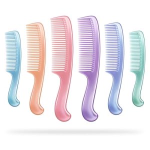 Sanas Hair Brush Comb for Women 3Pcs fine teeth hair comb with handle & hair grooming detangling