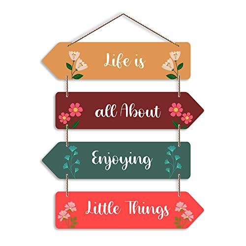 Artvibes Positive Quote Wall Hanger for Home|Office|Living Room|Gift, Wall Decoration (WH_4404N)