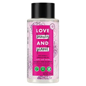 Love Beauty & Planet Rice Water & Angelica Seed Oil Shampoo for defined, frizz - free curls |