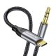 Kinsound USB C to 3.5mm Audio Aux Jack Cable (4ft), Type C to 3.5mm Headphone Cable Compatible With