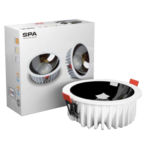 S.P.A – The Future Lighting GS-Minto Pro-R-7W Series Recessed COB Round LED Downlight for Ceiling,