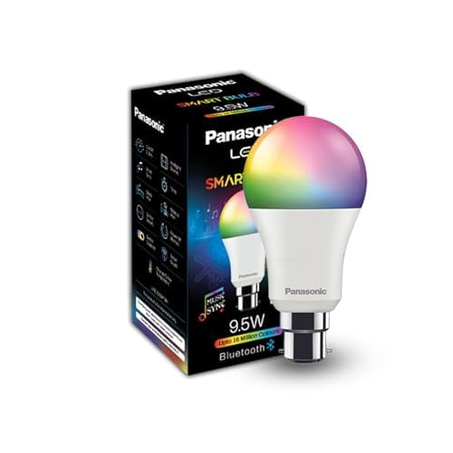 Panasonic LED 9.5W 5CH Smart Bulb Compatible with Alexa and Google Home (Wifi + Bluetooth), 16