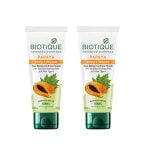 Biotique Papaya Deep Cleanse Face Wash | Gentle Exfoliation | Visibly Glowing Skin | 100% Botanical