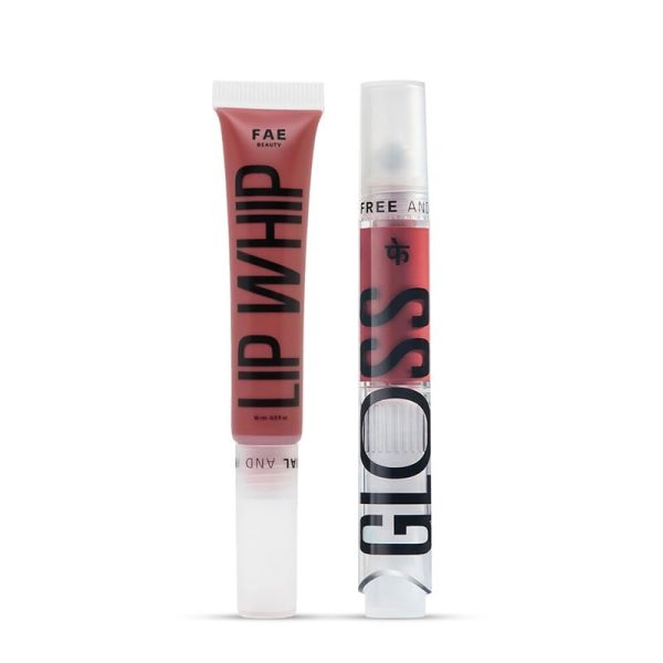 Fae Beauty Lip Whip 12H Matte Liquid Lipstick and Lip Gloss Combo | Long Wear | Soft & Non Sticky