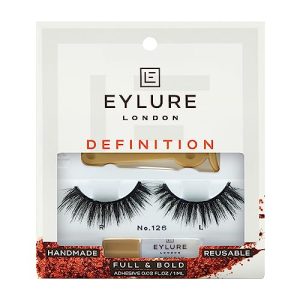 Eylure London Dramatic Reusable False Eyelashes Style No.126 | Includes Latex Free Vegan Adhesive