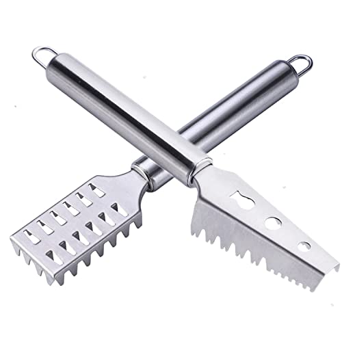 Sichumaria 2PCS Fish Scale Remover Scraper Fish Cleaning Tools Fish Skin Remover Stainless Steel