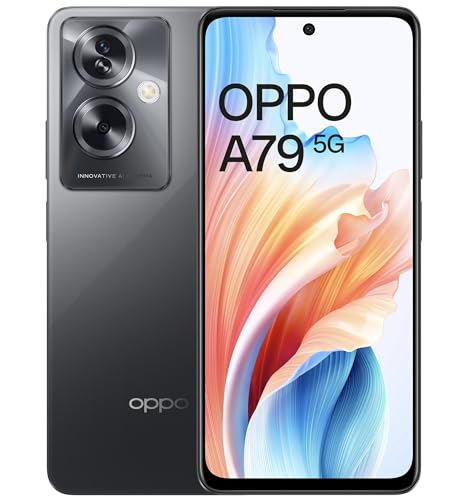 Oppo A79 5G (Mystery Black, 8GB RAM, 128GB Storage) | 5000 mAh Battery with 33W SUPERVOOC Charger |