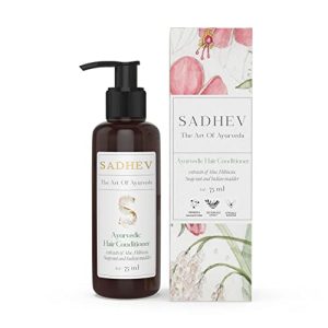 Sadhev Ayurvedic Hair Conditioner With Extracts Of Aloe, Hibiscus, Soap Nut And Indian Maddar For
