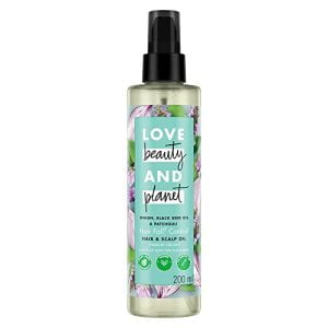 Love Beauty & Planet Onion Black Seed & Patchouli Hairfall Control Oil I Paraben Free, 200ml