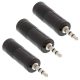 Yash Vision - (Pack Of 3) - 6.3Mm Stereo Female To 3.5Mm Stereo Male Headphone Microphone Audio